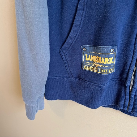 Margaritaville men’s Landshark Beer Hoodie size medium full front zip w pockets - Picture 5 of 7